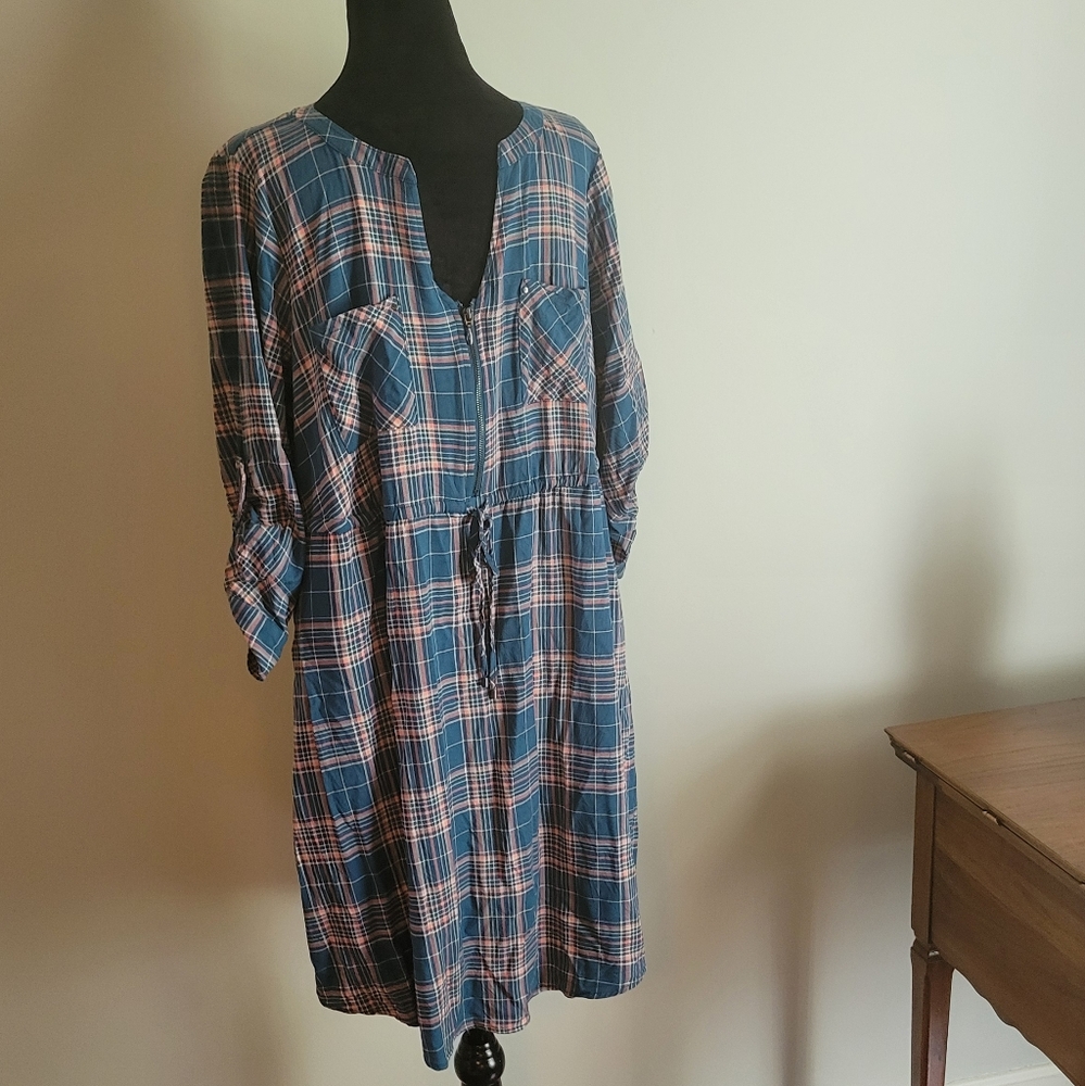 Torrid size 1 plaid fall tunic